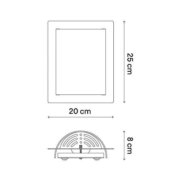 Applique murale Hestia E27 IP20 argent