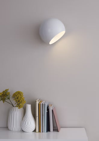 Applique murale blanche "Zosca" H.17,4 cm x L.20 cm - GoodHome