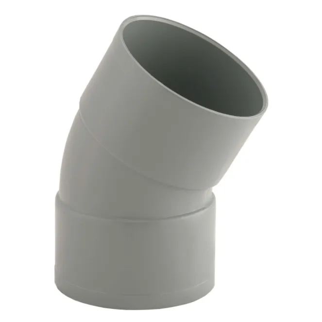 Kit évacuation PVC Ø40 – Double angle + manchon + colle