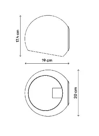 Applique murale blanche "Zosca" H.17,4 cm x L.20 cm - GoodHome